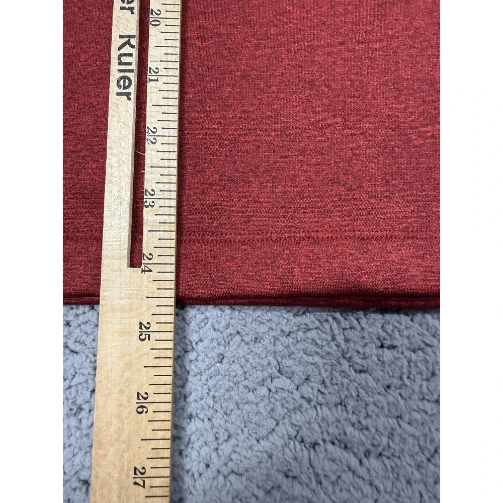 The North Face Pullover Mens Small Red 1/4‎ Zip Long Sleeve Fleece Hiking Top